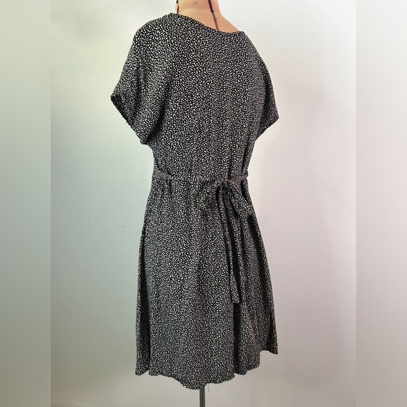 Dressing Clio vintage babydoll dress 1990s black and white print women’s small - Picture 4 of 10